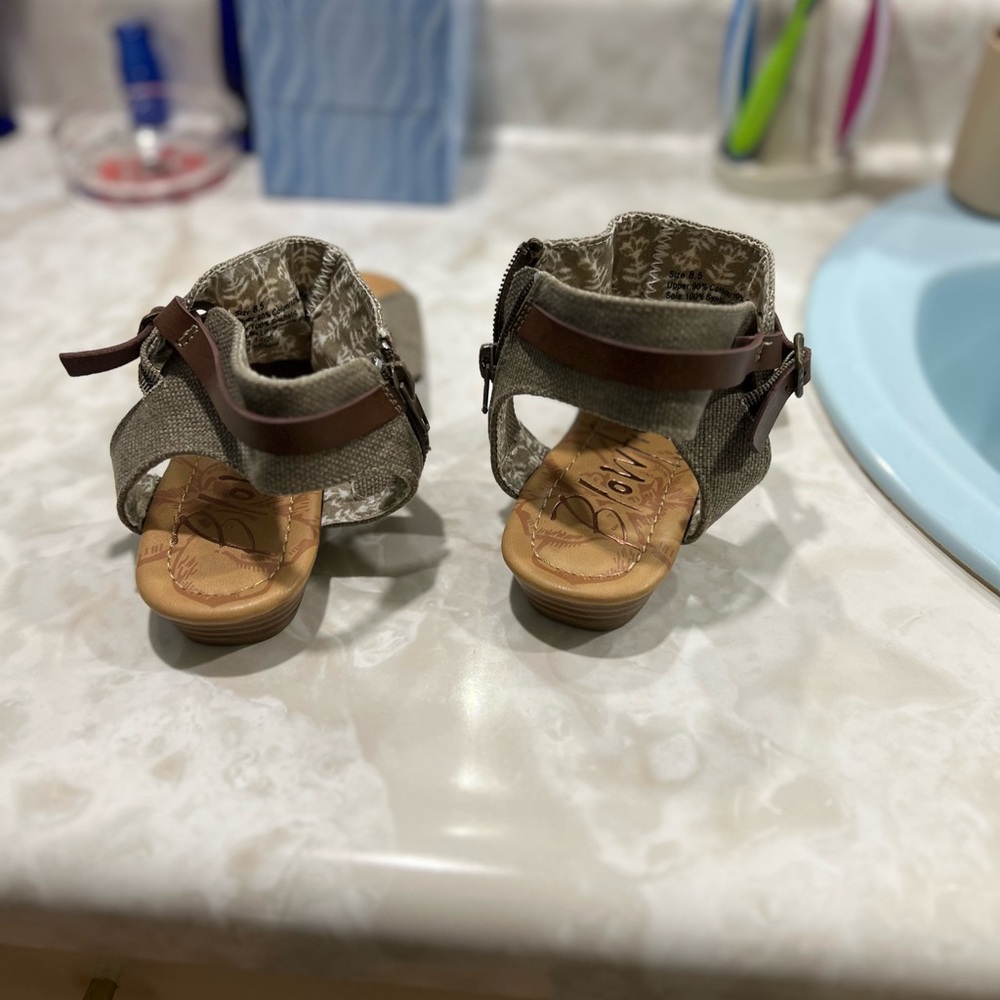 Blowfish Brown and Tan Open-Toe Sandals - Picture 2 of 4